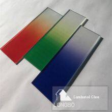 Colorful Gradient Color PVB Laminated Glass thumbnail-4