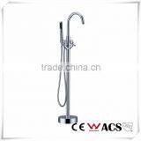 Freestanding Floor Mounted Bathtub Spout Faucet Cold/Hot Mixer Tap thumbnail-3