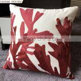 Leaf Embroidery Pillow Case Cushion Cover thumbnail-1