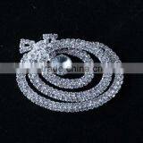 Vintage Gold Alloy Rhinestone Crystal Flower Wedding Bridal Bouquet Brooch Pin thumbnail-6