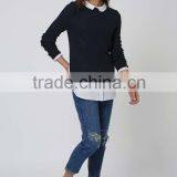 2016 Women Striped Hybrid Jumper HSS3035 thumbnail-3