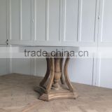outdoor furniture round wood waterproof dining table
