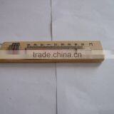 Household Indoor Wooden Thermometer Double Scale C / F High Quality and Eco-friendly Red Kerosene Filled Black Printed w/ Hook thumbnail-4