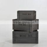 Natural Unfinished Decorative Pine Wooden Mini Crate thumbnail-6