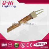 electric industrial golden plated heating lamp twin tube