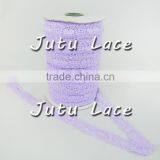 Elastic Lace - Lace Ribbon- Elastic by the Yard - Shiny Elastic - Stretch Lace - Stretchy White Lace thumbnail-2