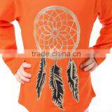 Orange Kids Clothes Children Girls Boutique Clothing Girls Frock Patterns Childrens Boutique Top and Pants Ruffle Outfit thumbnail-6