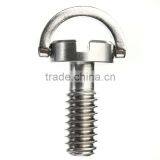 Stainless Steel D Shaft D-ring 1/4" Mounting Screw 0.39"/10mm Shaft for Camera Tripod Monopod or Quick Release (QR) Plate Quality Choice thumbnail-1