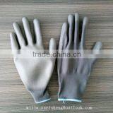Wholesale Gray pu Coated Nylon Work Glove From Linyi Factory thumbnail-1