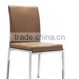 Z656 Wholesale Luxury Colorful Upholstered Metal Modern Dining Chair thumbnail-3