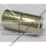 Alloy Magnetic Clasps With Holes, Nickel Plated(MC010)