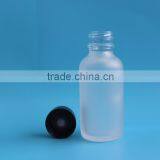 High Quality Wholesale Popular 1oz Frosting Clear Boston Round Glass Bottle Quality Choice