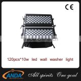Hot sale led City Color light 120pcs*10w rgbw 4in1 outdoor LED wall washer light