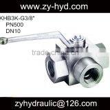 BKH Series 3 Way Bsp High Pressure Ball Valve thumbnail-1