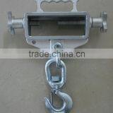 Forklift Lifting Hook, Single Fork, Single Swivel Hook, 4000 Lb., Fork Pocket Size 2-1/4" H x 6-1/2" thumbnail-2