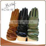 Cool Design Brand Long Black Ladies PU Leather Glvoes thumbnail-3