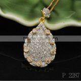 Jewellery Necklace Pendant Gold Plated Jewelry Sets Crystals /Earrings And Necklace thumbnail-2