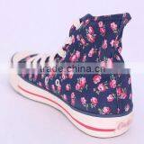 Sneakers Shoes Women Canvas Shoes High Cut Flora Print Vulcanized Shoes thumbnail-4