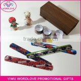 Heat Transfer Full Color Printing PVC Slap Wrap Band Wide Wristbands thumbnail-4