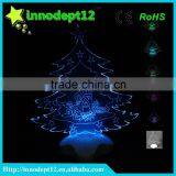 Christmas Gift 3D Illusion Led Optical Night Light, Tree Shape Christmas Decoration thumbnail-1