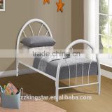 Good quality metal single bed in white single bed in simple design