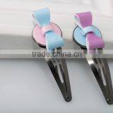 Solid Color Round Shape Hair Pins Little Girls Best Metal Hair Accessory Butterfly Free Sample Alloy Hair Clip thumbnail-4