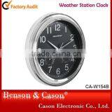 Cason Plastic Wall Weather Station Clock for Living Room thumbnail-2