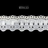 Lovely cotton water soluble embroidery lace clothing accessories