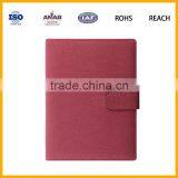 pu Leather Notebook Cover, Leather Bounded Agenda Notebook Cover for Wholesale