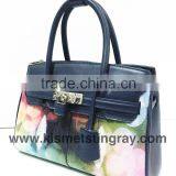 SMART CASUAL LADIES HANDBAGS, TOP HANDLE HANDBAGS WITH ADJUSTABLE SHOULDER STRAP, HIGH QUALITY GENUINE STINGRAY BAGS thumbnail-3