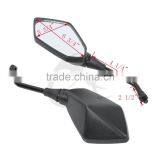 Universal 10mm Left Right Side Black Rear View Mirror For Honda Kawasaki Suzuki thumbnail-4