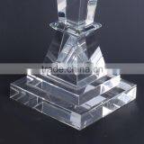 2016 Wholsale Tall Square Crystal Candle Holder for Home Decoration thumbnail-2