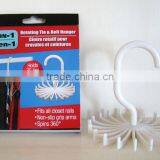 20 Holes Adjustable Plastic Rotating Tie and Belt Hanger thumbnail-4