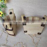 Handmade Semicircle Decorative Art Solid Wooden Mini Ice Buckets thumbnail-1