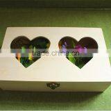 FSC Carved Decorative Fancy Wooden Candy Storage Boxes With Heart Window for Christmas Gift thumbnail-6
