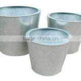 High Quality Best Selling Eco Friendly Round Zinc Flower Vase From Viet Nam thumbnail-1