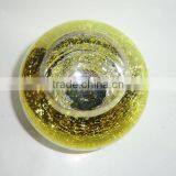 Party Decoration Hanging Yellow Sparkling Glass Polished Hollow Glass Ball thumbnail-3