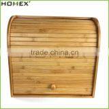 Bamboo Bread Display Cabinet/ Double Bread Box Homex-BSCI thumbnail-2