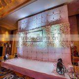 SJ2017300204 Hot Sale Artificial Handmade Flower Wall Hanging Silk Flower for Weeding Decoration thumbnail-1