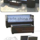 Fashionable Patio Wicker Sofa Set thumbnail-2