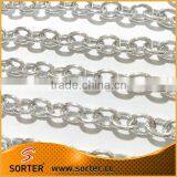 Non Tarnish Aluminum Silver Cable Bulk Chain 15x11mm Links thumbnail-2