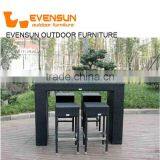 China EVENSUN Manufacturer Cheap Rattan Wicker Stool Bar Chair thumbnail-2