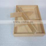 Divided Solid Wood Tea Box Handmade Wooden Box thumbnail-6