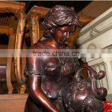 Bronze Lady Statue With Shell Water Fountain thumbnail-2