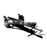Single-Rail Folding Enclosed Motorcycle Pull Behind Utility Cargo Trailer thumbnail-4