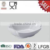 Hot Selling Solid Color Melamine Pure White Salad Bowl thumbnail-1