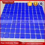 Deep Blue Pure Color Cheap Glass Tile Pool Mosaics thumbnail-2