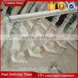 Popular Fashion Polished Natural Stone Sofita Beige Marble Staircase thumbnail-3