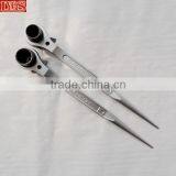 Steel Forged Tapered CRV Bi Hex Socket Scaffolding Ratcheting Spanners thumbnail-2