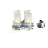 SET OF 4 LEDS ECO Candles Tea Light With Charger thumbnail-1